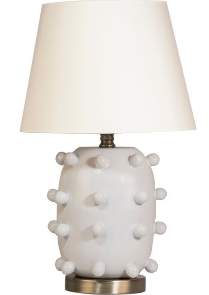 Beyaz Roma Seramik Abajur