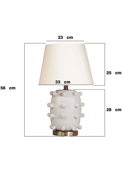 Beyaz Roma Seramik Abajur indirimleri