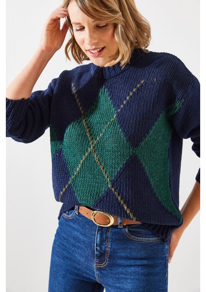 Kadın Baklavalı Kazak modelleri