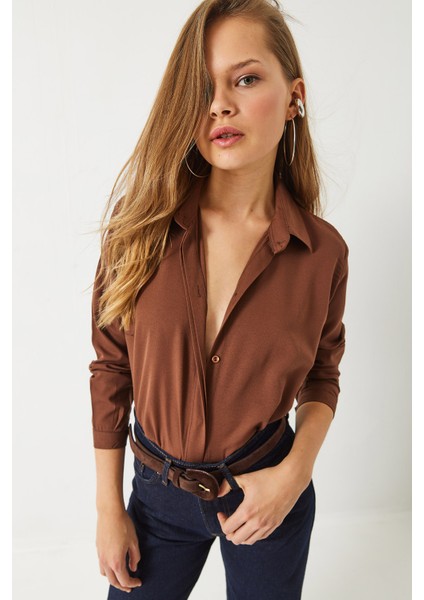 Kadın Regular Kalıp Basic Gömlek