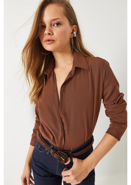 Kadın Regular Kalıp Basic Gömlek fiyatları