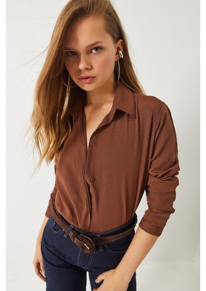 Kadın Regular Kalıp Basic Gömlek modelleri