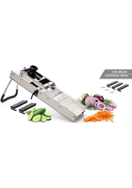 Profesyonel Çelik Mandolin Cips Dilimleyici (Md-01)