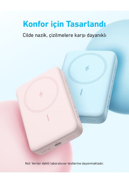 Zolo Powerbank (10.000 Mah, 30W, Manyetik) - iPhone 12 / 13 / 14 / 15 / 16 Serisi Uyumlu - Siyah - A1684 (Anker Türkiye Garantili)