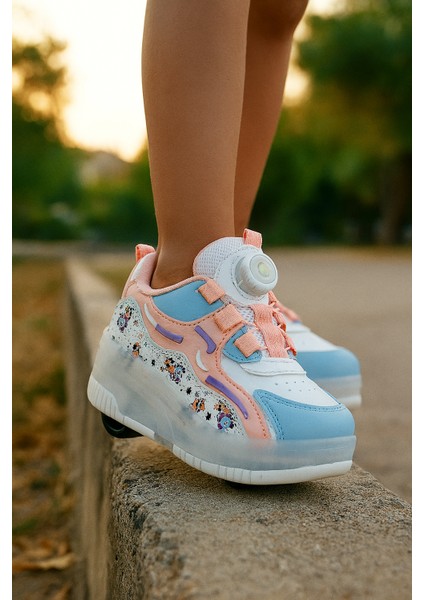 Kaykaylı Çocuk Işıklı Ayakkabı - Işıklı Patenli Kaykay Ayakkabı - Kaykay Ayakkabı fiyatları