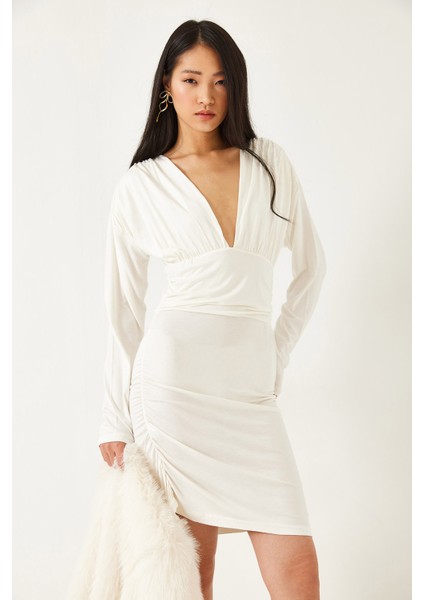 Kadın Yanları Büzgülü Elbise fiyatları