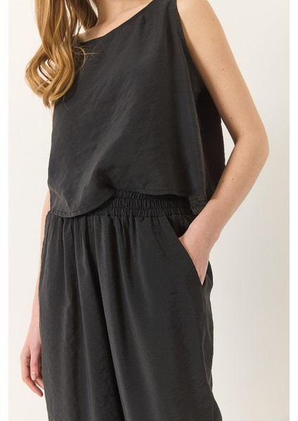 Kadın Kalın Askılı Bluz Beli Lastikli Pantolon Modal Takım fiyatları