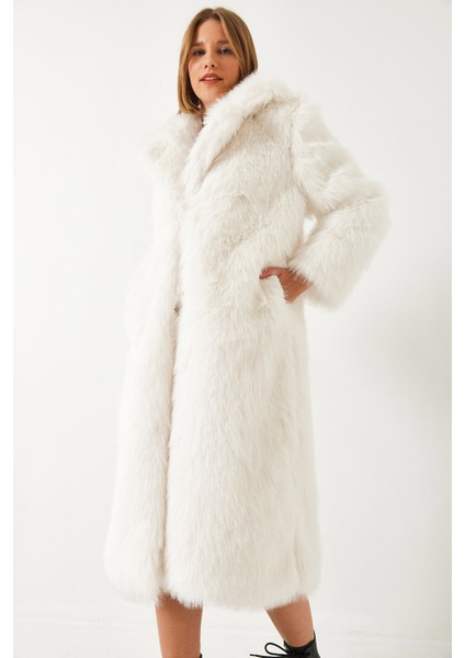Kadın Uzun Kürklü Astarlı Mont fiyatları