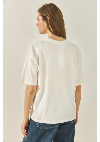 Kadın Yavru Köpek Premium Baskılı Oversize Pamuklu T-Shirt Öt indirimleri