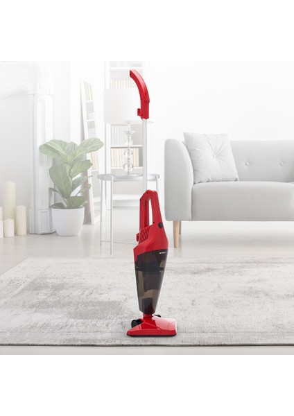 Rossa Mini Pratik Dikey Süpürge - Ergonomik Tasarım ve Tüm Yüzeyler İçin Üçgen Süpürme Aparatı ile 0.75 Lt Toz Haznesi