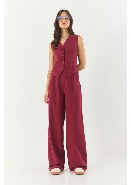 Kadın Yüksek Bel Pantolonlu Yelekli Astarlı Alt-Üst Takım fiyatları