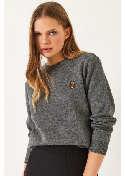 Kadınteddy Nakışlı Basic Kazak modelleri