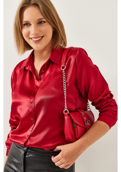 Kadın Basic Saten Gömlek fiyatları