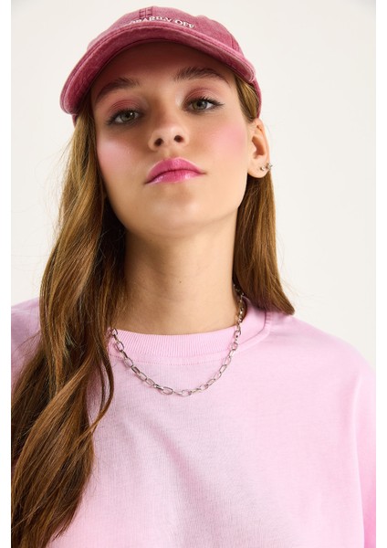 Kadın Organik Pamuklu Regular Kalıp Bisiklet Yaka Basic Kısa Kollu T-Shirt indirimleri