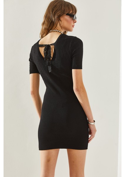 Kadın Sırt Detaylı Triko Elbise indirimleri