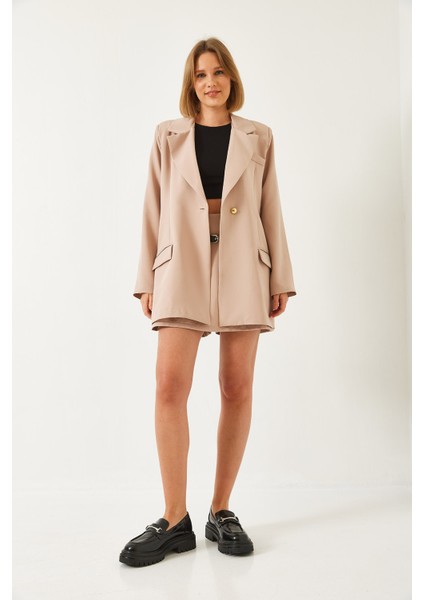 Kadın Etekli Ceketli Alt Üst Takım Mbms