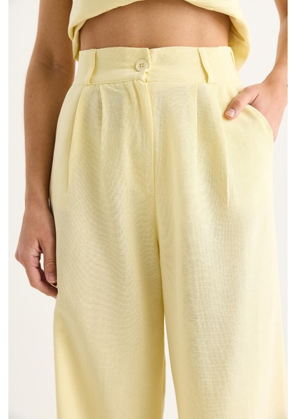 Kadın Yüksek Bel Pantolonlu Yelekli Astarlı Alt-Üst Takım fırsatları