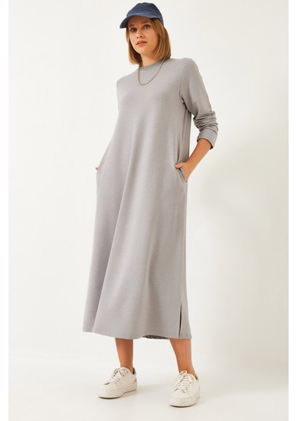 Kadın Uzun Kloş Elbise