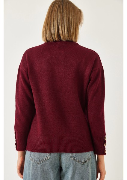 Kadın Kolu Patlı Triko Kazak indirimleri