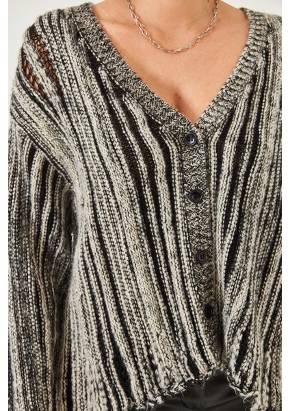 Kadın Links Örgü Salaş Triko Hırka modelleri