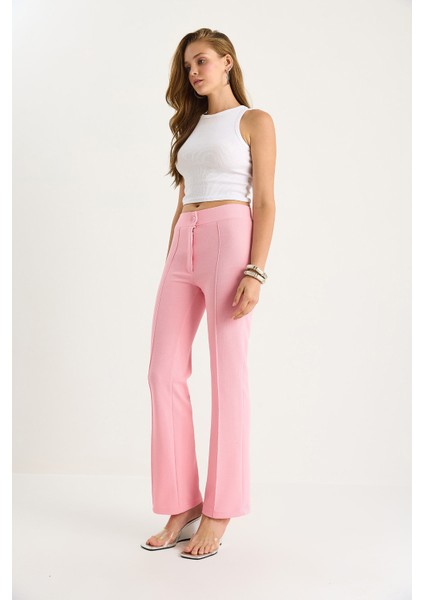 Kadın Çima Detaylı Ispanyol Paça Pantolon fiyatları