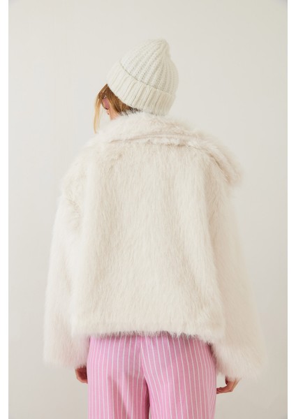 Kadın Yakalı Suni Kürklü Astarlı Mont indirimleri