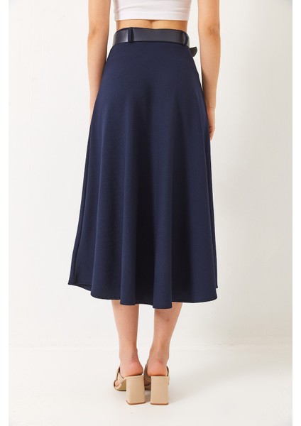 Kadın Kemerli Kloş Örme Maxi Boy Etek fırsatları