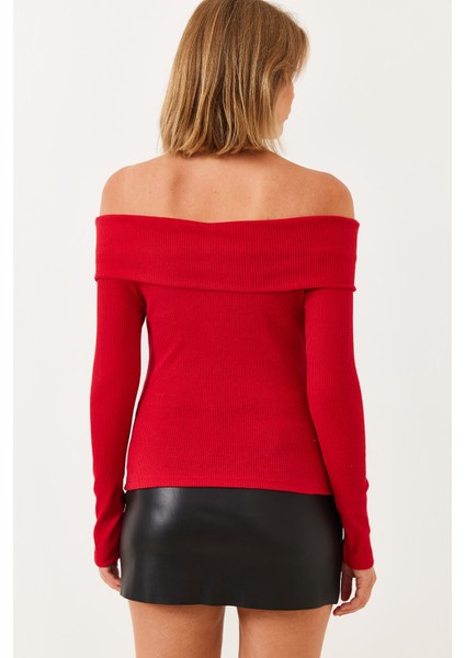 Kadın Madonna Yaka Kaşkorse Bluz modelleri