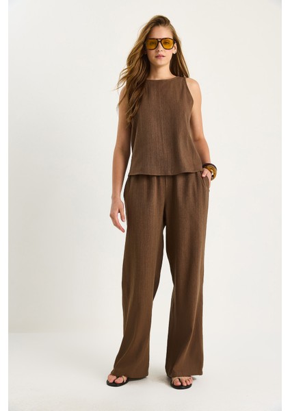 Kadın Keten Bluz Pantolon Takım fiyatları