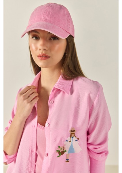 Kadın Nakış Detaylı Uzun Kollu Ayrobin Gömlek Mg modelleri