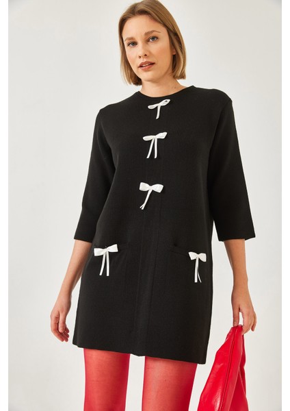 Kadın Fiyonk Detaylı Triko Elbise fiyatları