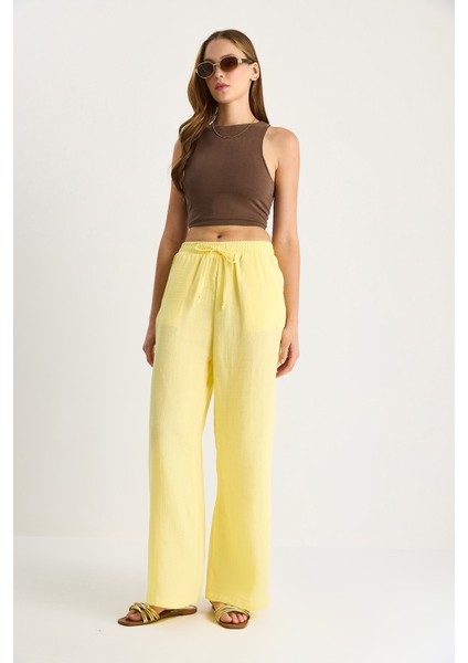 Kadın Müslin Palazzo Pantolon modelleri