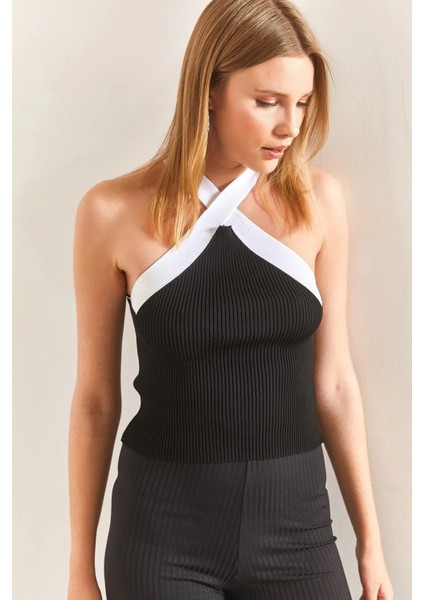 Kadın Fitilli Çapraz Yaka Triko Bluz fiyatları