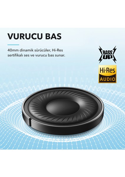 Soundcore Life Q20i Bluetooth Kablosuz Kulaklık - Hibrit Aktif Gürültü Önleyici Anc - Pembe - A3004 fırsatları