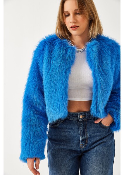 Kadın Suni Kürkllü Astarlı Mont