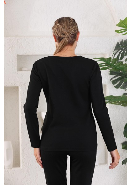 Siyah Klasik Düğmeli Kadın Ceket modelleri