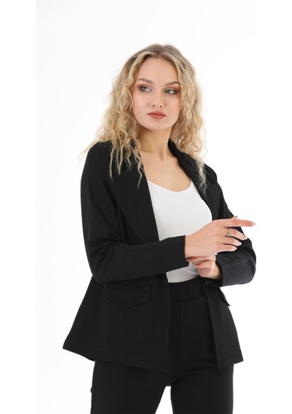 Siyah Blazer Tek Düğmeli Kadın Ceket fiyatları