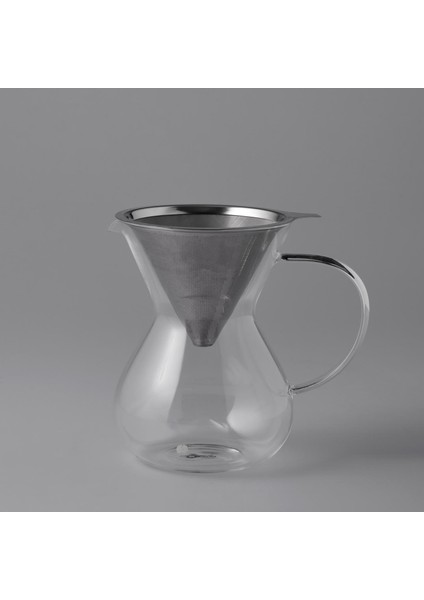 Glory Cam Kahve Demleme Çelik Süzgeçli 850 Ml