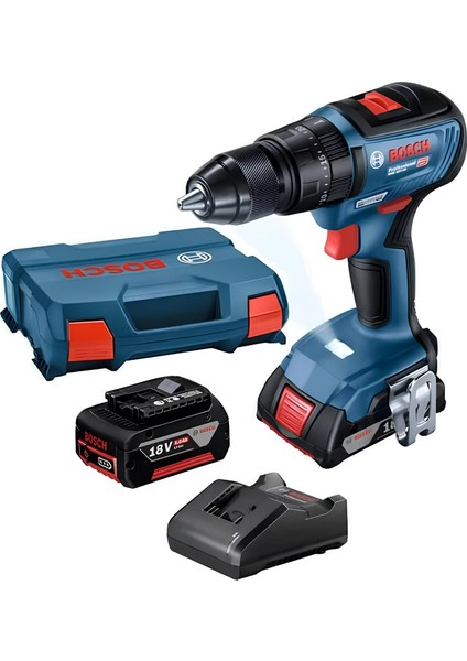 Professional GSB 18V-50 2x5Ah Çift Akülü Darbeli Vidalama - 06019H5101