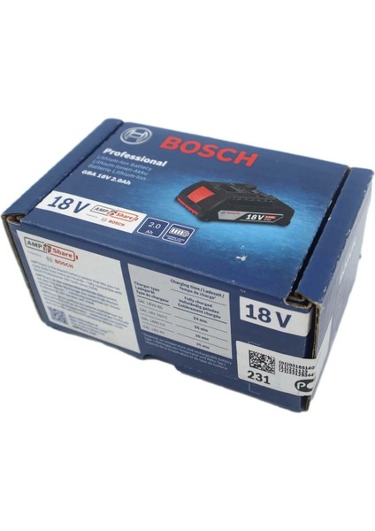 Professional Gba 18 Volt 2 Ah Li-İon Akü modelleri