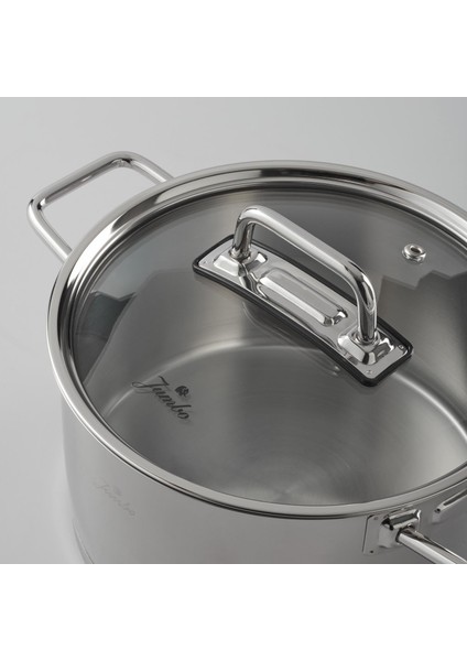 Assos Derin Tencere Seti 18/10 Paslanmaz Çelik Cam Kapaklı 16-18-20 cm İndüksiyon Uyumlu fırsatları