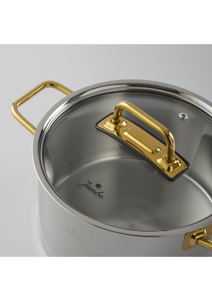 Assos Midi 3'lü Titanyum Gold Tencere Seti