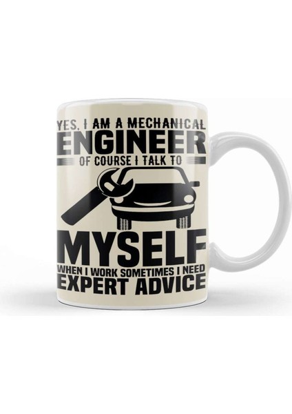 Öğretmenim Için Özel Tasarım Seramik Kupa Bardak Beyaz