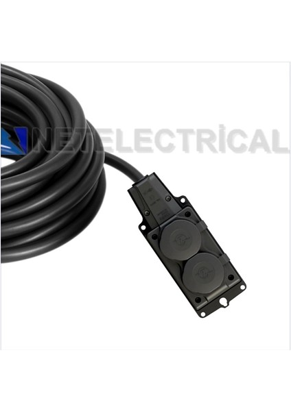 2'li 46 Metre | 3x4 Ttr Tam Bakır Kalın Kablolu | Monofaze Kauçuk Grup Priz fiyatları