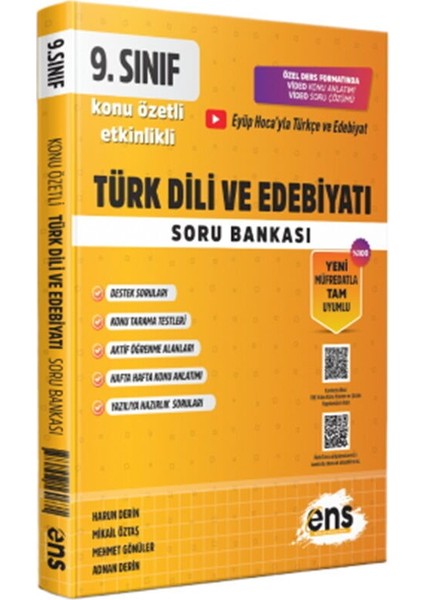 9. Sınıf Türk Dili ve Edebiyatı Etkinlikli Soru Bankası