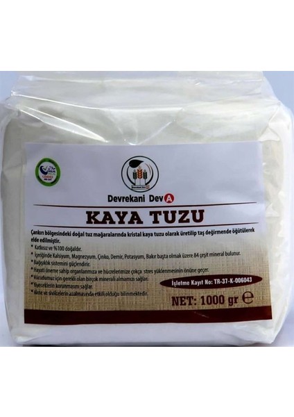 Öğütülmüş Çankırı Kaya Tuzu 1000 gr