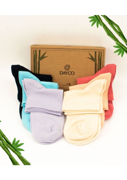 Premium Dikişsiz Yarım Konç Kadın Bambu Çorap 6'lı Karışık Paket fiyatları