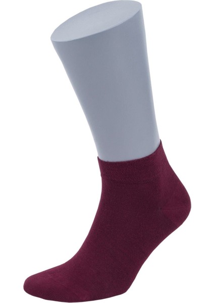 Premium Erkek Patik Çorap 4'lü (Siyah, Lacivert, Beyaz, Bordo) modelleri