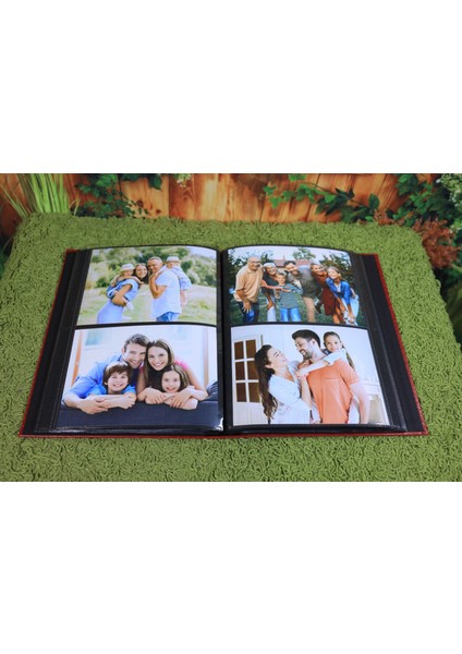 15x21 cm 200'lük Deri Fotoğraf Albümü Kırmızı fiyatları