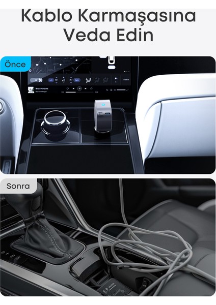 Nano 75W Araç Şarj Cihazı - Ultra Kompakt - Dahili Geri Çekilebilir Usb-C Kablolu - A2738 (Anker Türkiye Garantili)) indirimleri